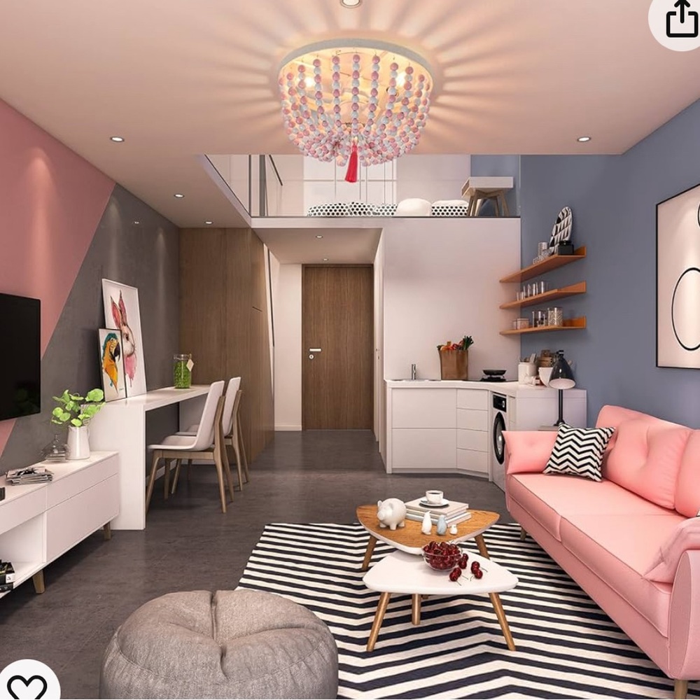 Modern Pink Living Room Sofa - Stylish Accent Seating
